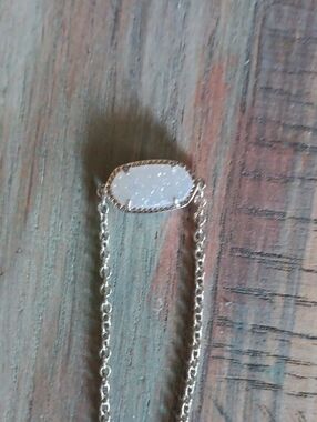 Kendra Scott Delicate White Druzy Oval Bracelet - Women Jewelry
